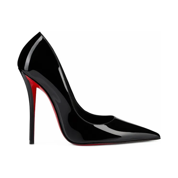 Christian Louboutin Miss Z 120mm Pump Black Patent Calf Leather (1250916B439)