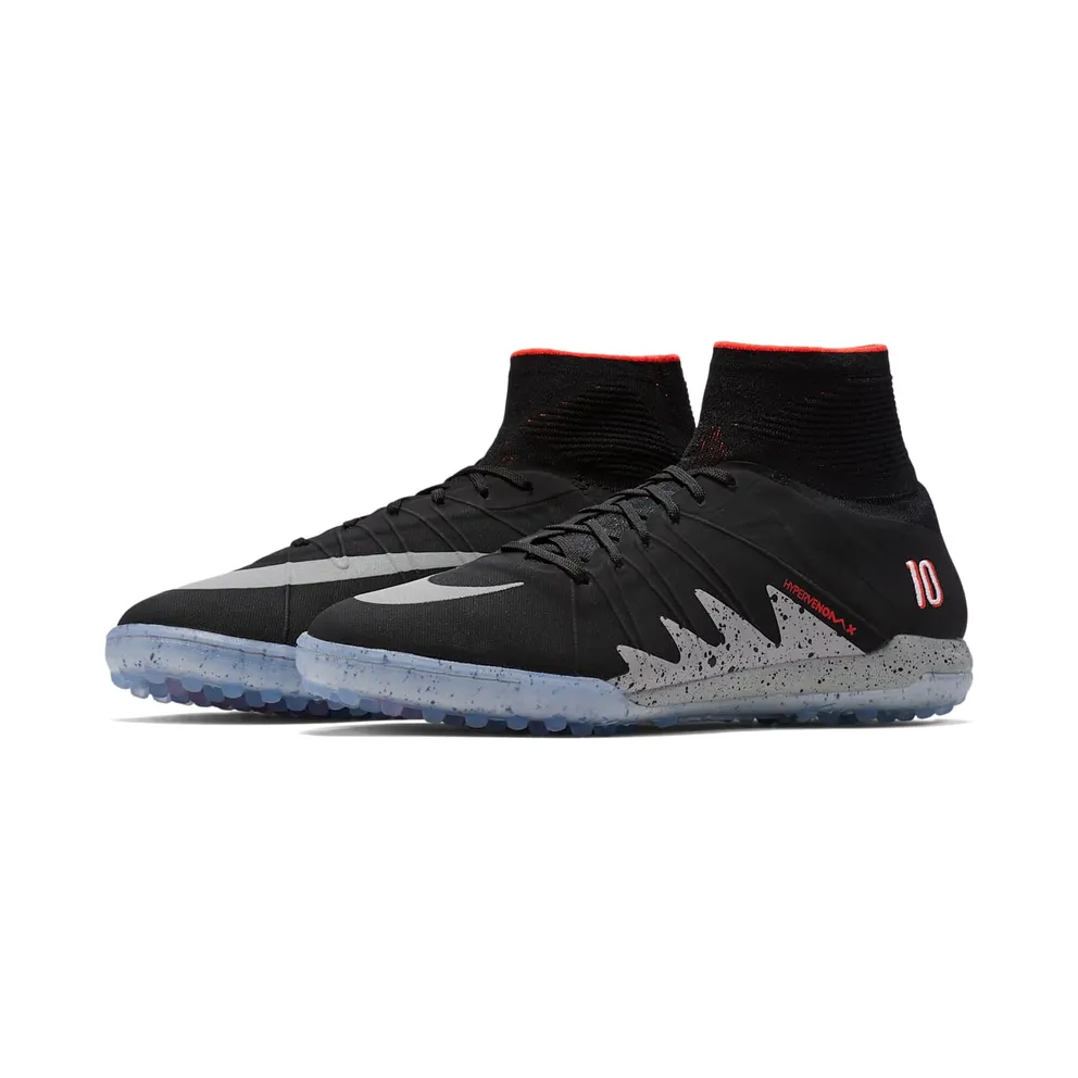 Nike Hypervenomx Proximo NJR TF Neymar x Jordan Black/Metallic Silver-Light Crimson-White (820134-006)