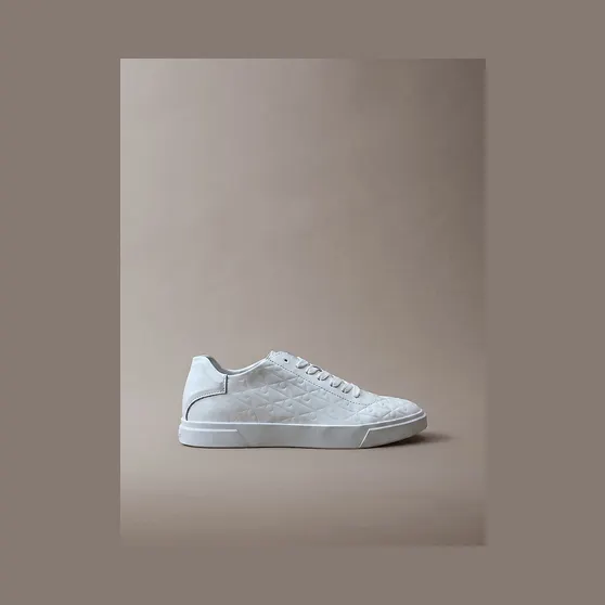 Calvin Klein Durable Traction Chunky Logo “TRIPLE WHITE MONO” (YW0YW020580LB)
