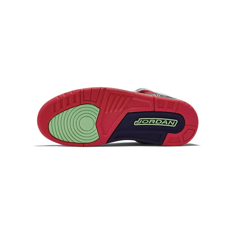 Jordan Spizike Poision Green White/Light Poison Green-University Red-Cool Grey (315371-132)
