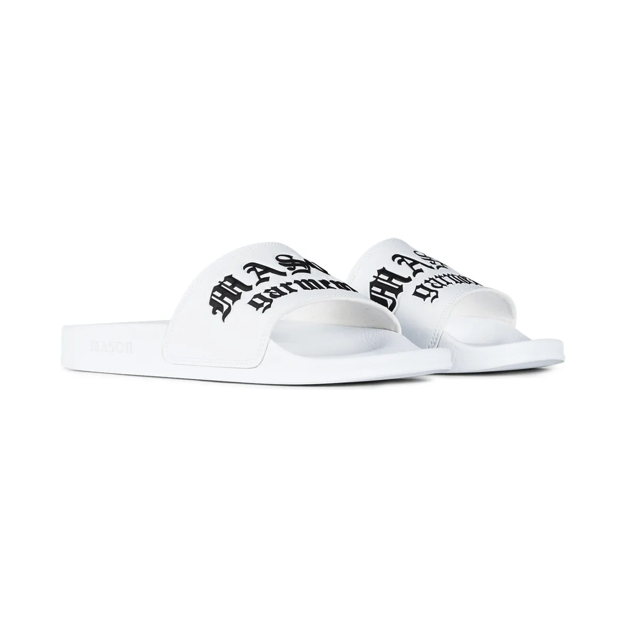 Mason Garments Slides – White Weiß (ACC-1B)
