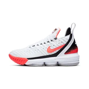 Nike LeBron 16 “White / Flat Silver / Hot Lava” (CI1521-100)