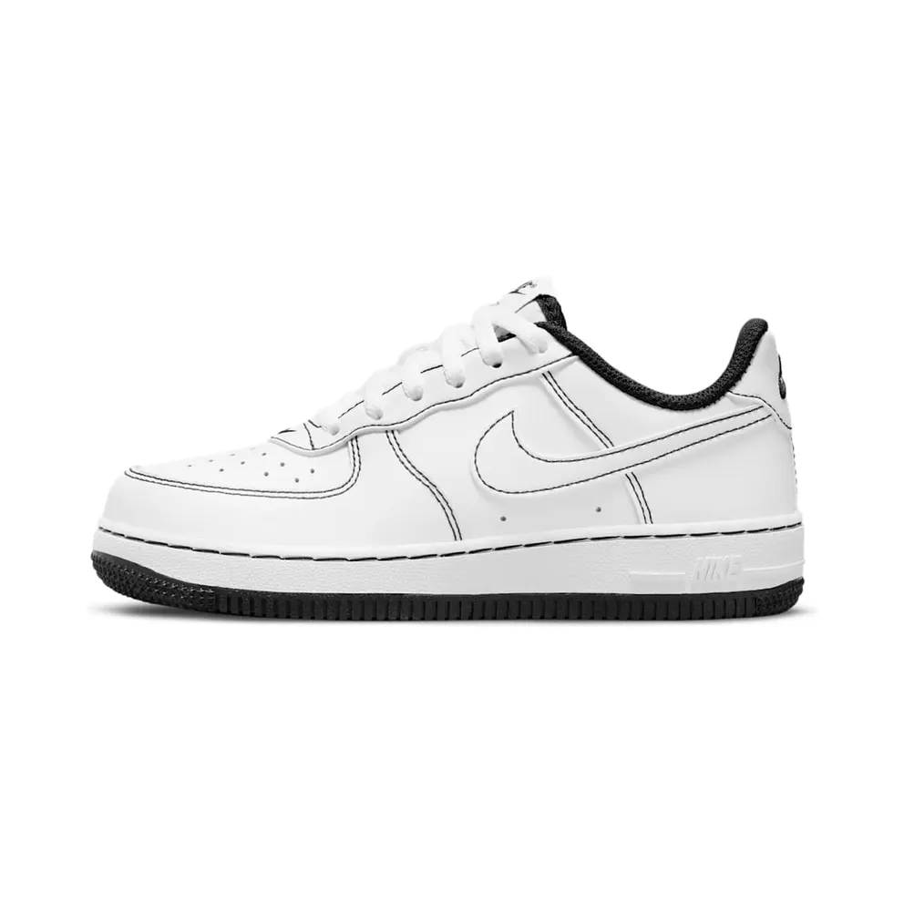 Nike Air Force 1 Low White Black Contrast Stitch (PS) (DC9672-104)