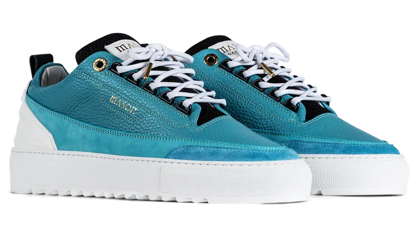 Mason Garments Firenze Leather / Nubuck / Suede – Blue Blau (SS21-3D)