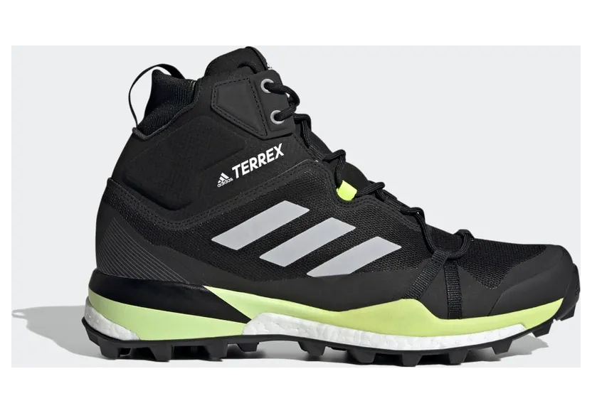 adidas TERREX Skychaser LT Mid GORE-TEX Wanderschuh Core Black / Grey Two / Solar Yellow (FZ2532)
