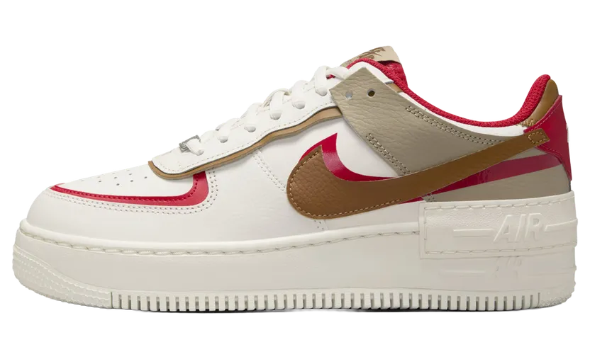 Nike Air Force 1 Low Shadow “Phantom Fire Red Khaki” (HQ3400-030)
