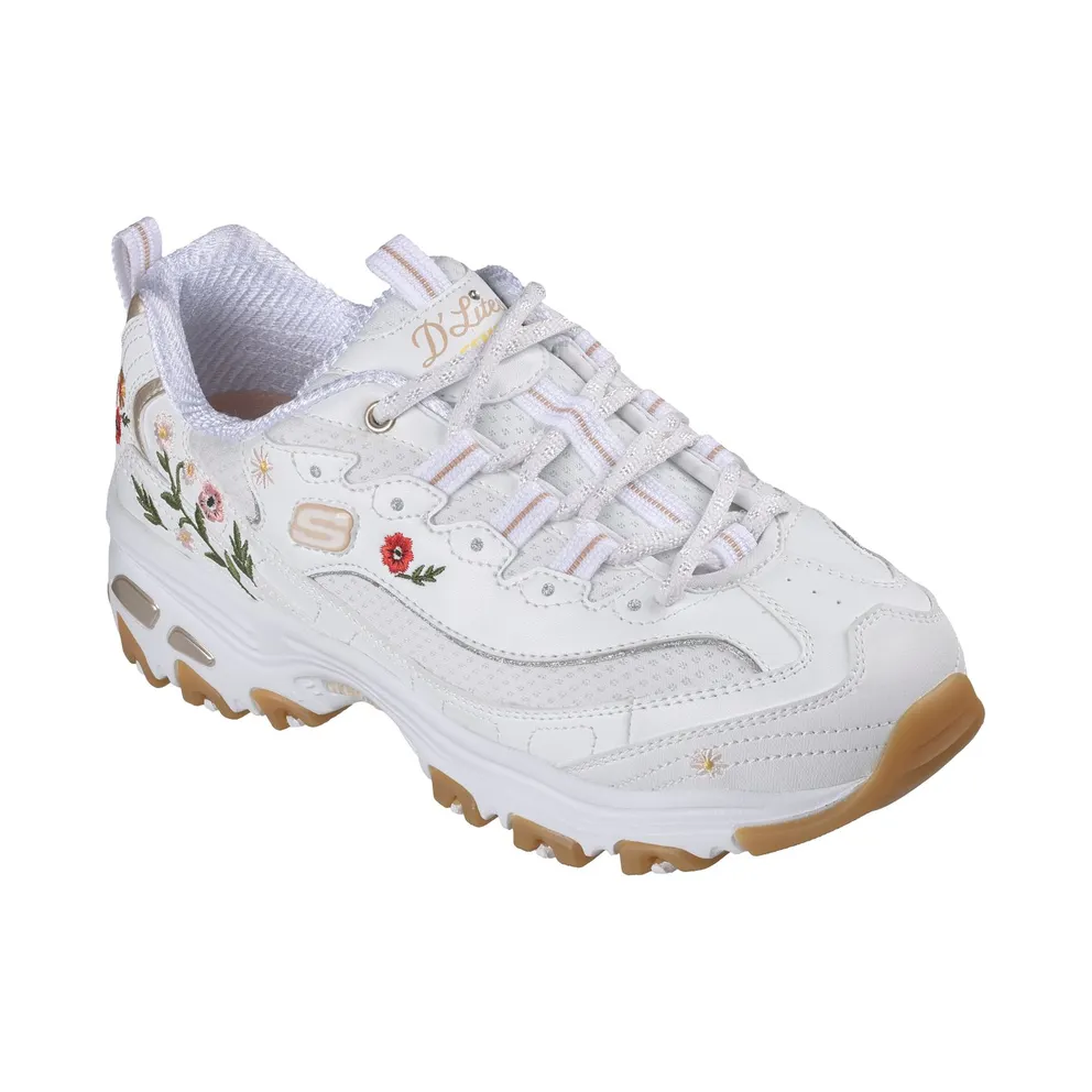 Skechers D’Lites – Spring Bloom Sneaker White