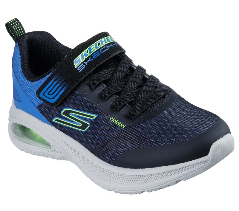 Skechers Microspec Max Advance – Squad-Pacer Sneaker Black/Blue/Limoen