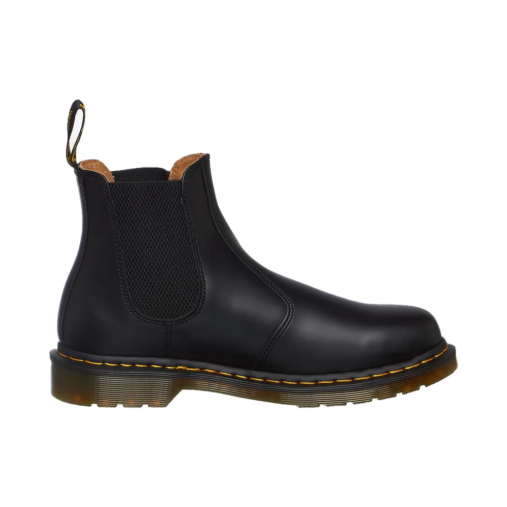Dr. Martens 2976 Yellow Stitch Chelsea Boot Black Smooth (22227001)