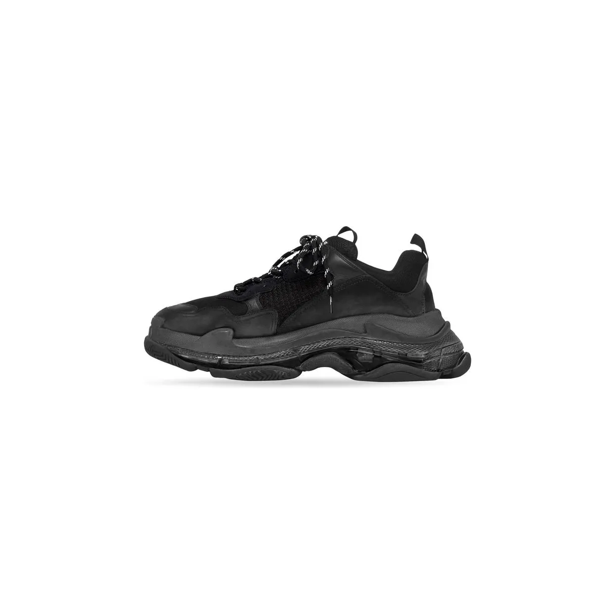 Balenciaga Triple S Clear Sole Black (541624W2FB11000) (3)