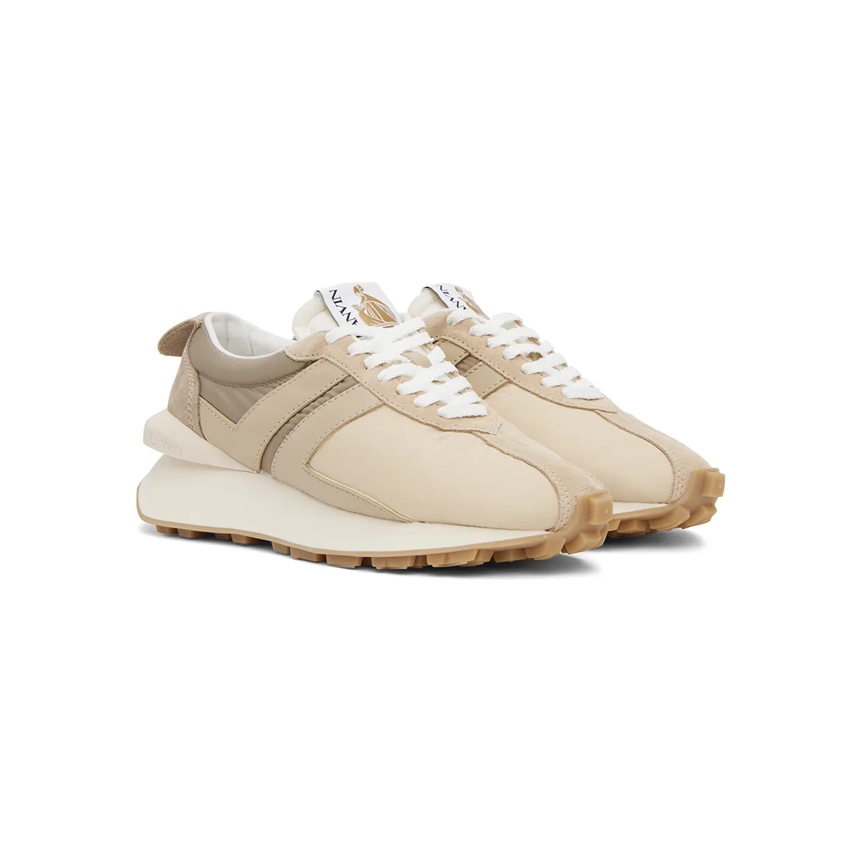 Lanvin Beige Bumpr Sneakers (FM-SKBRUC-NYLO-A22) (4)
