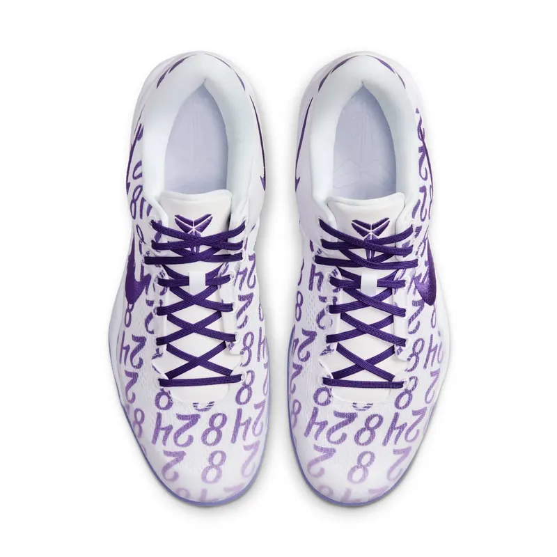 Kobe 8 Protro White/White/Court Purple (FQ3549-100)