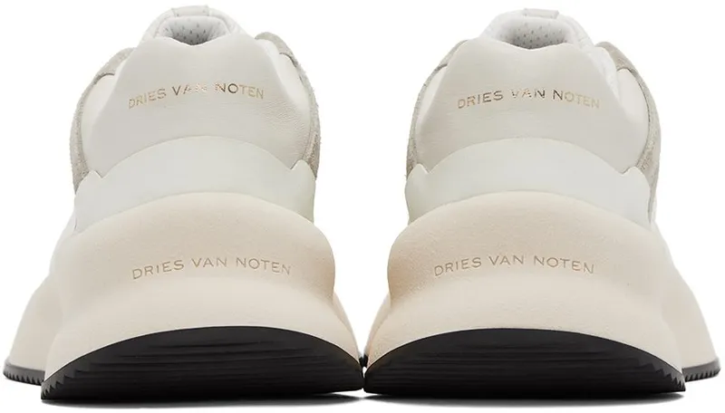 Dries Van Noten White & Gray Paneled 001 WHITE (MW222-154-607)