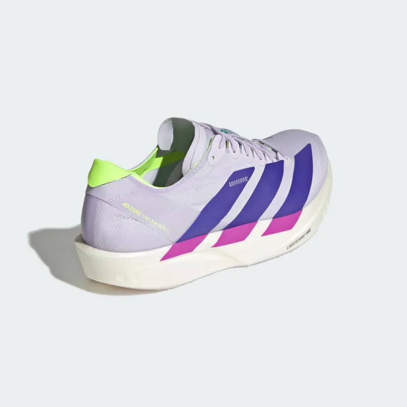 Adidas ADIZERO TAKUMI SEN 11 Running Shoes Purple Tint / Solar Purple / Signal Green (KI5714)