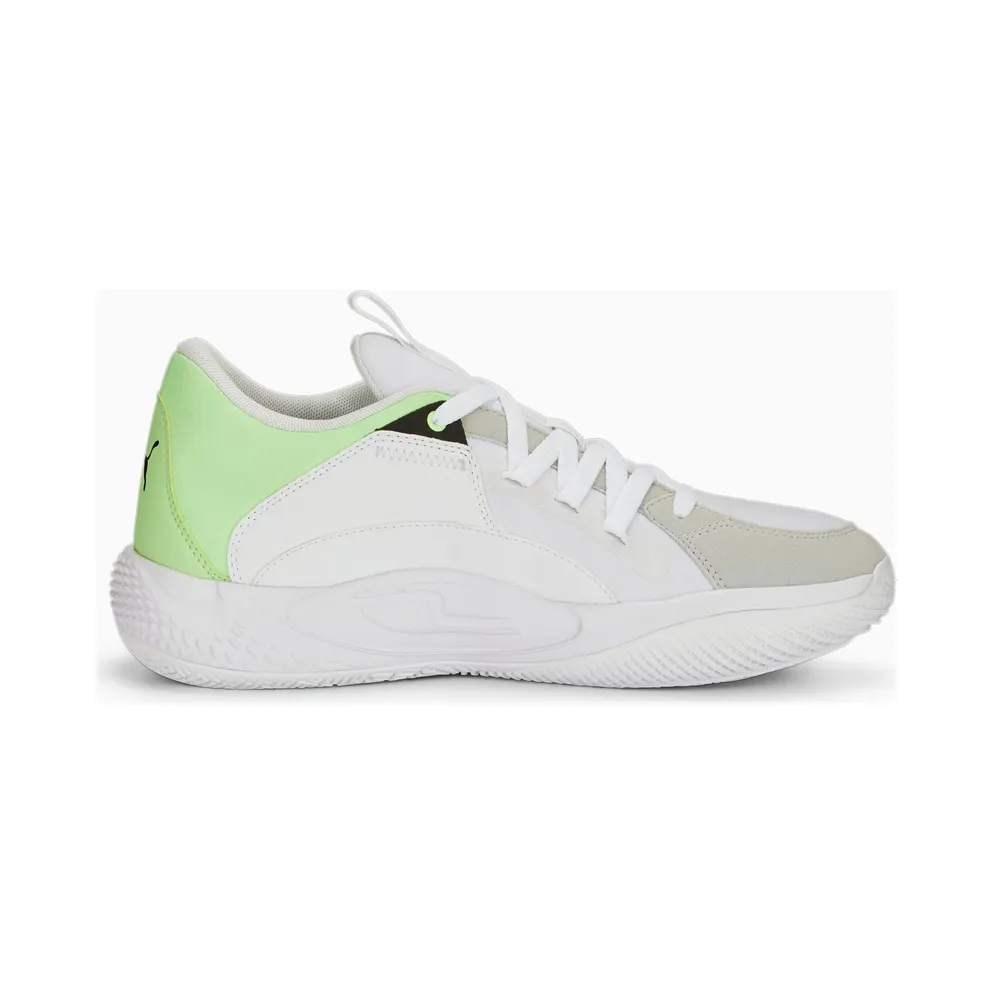 Puma Court Rider Chaos Jewel Basketball Shoes White/Green (378051-01)