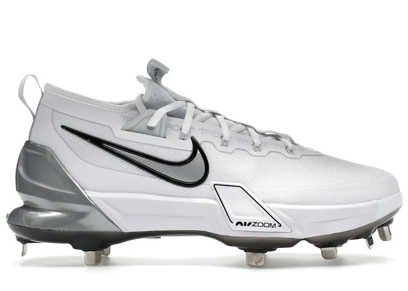 Nike Force Zoom Trout 9 Elite White Black Pure Platinum Metallic Silver (FB2906-102)