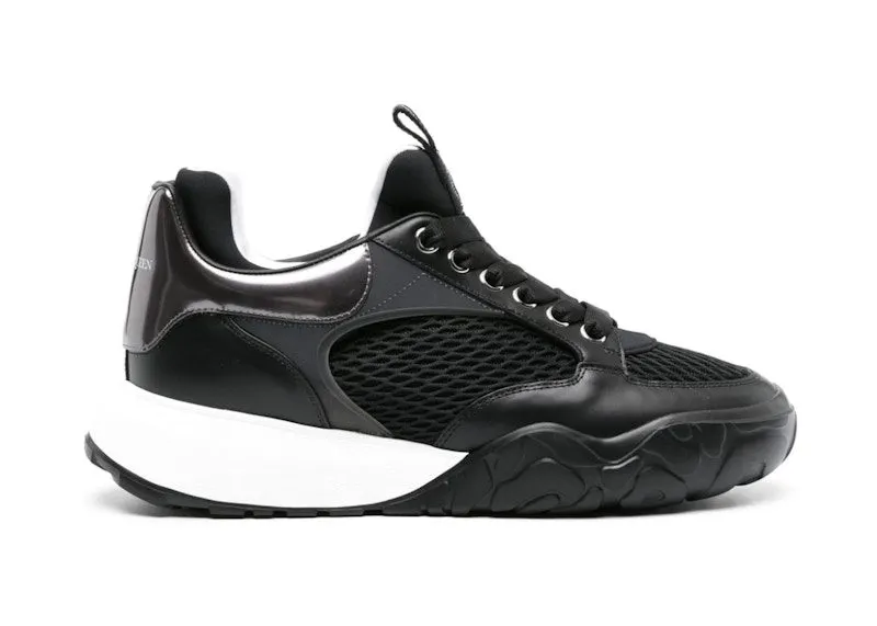 Alexander McQueen Court Black White Mesh (777226W4XI11015)