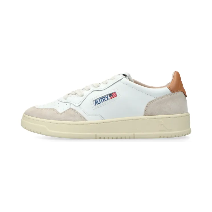 Autry Medalist Low W (leat / suede white / sandstorm) – AULWLS76
