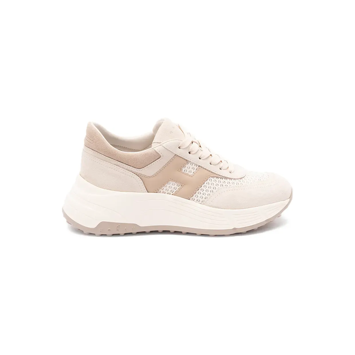 Hogan Hi-Fi sneakers met plateauzool – Beige (HXW6690GA70UZV)