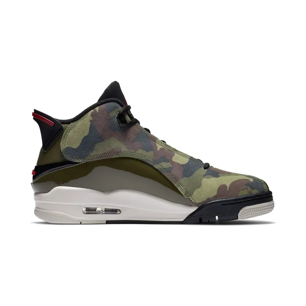 Jordan Dub Zero Camo Medium Olive/Black-Light Bone-Gym Red (311046-200)
