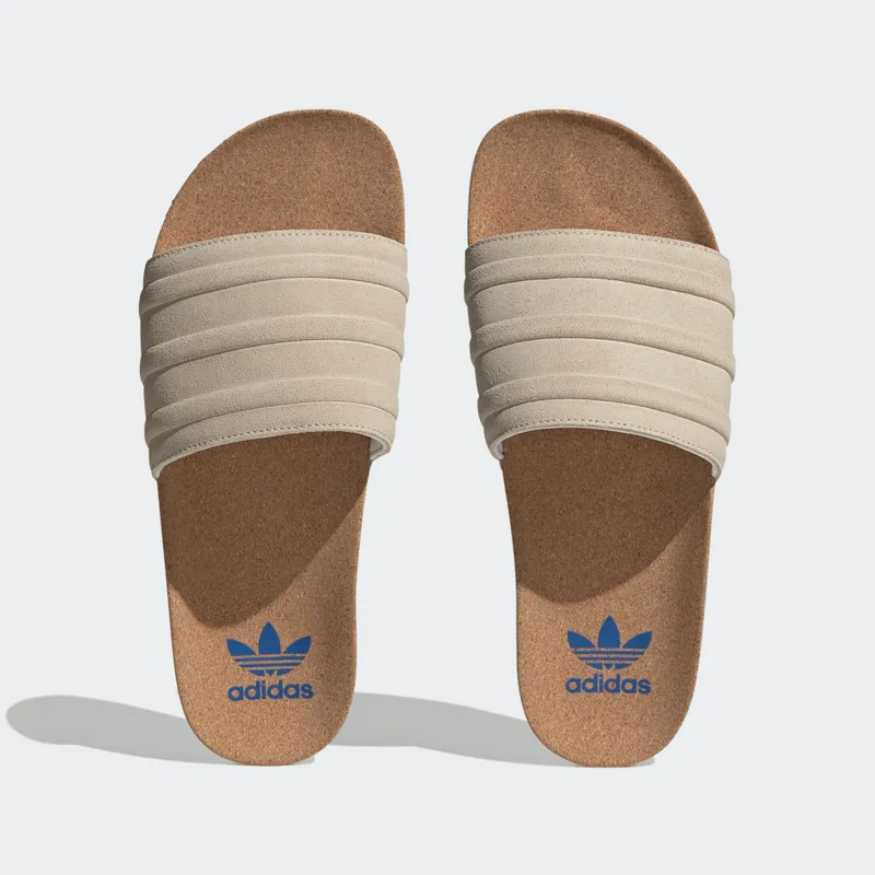 adidas adilette Premium Slides Wonder White / Wonder White / Blue (ID2016)