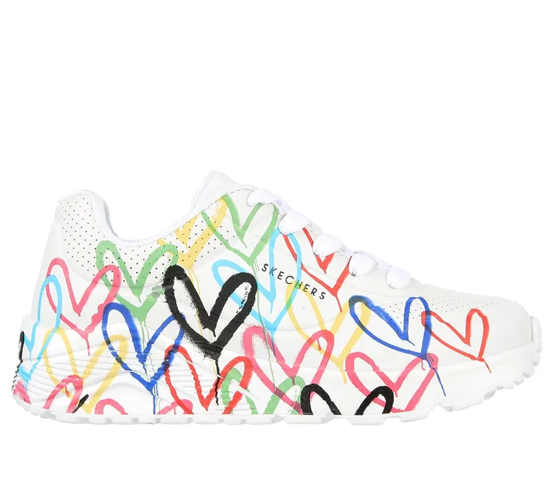 Skechers JGoldcrown: UNO Lite – Spread the Love Sneaker White