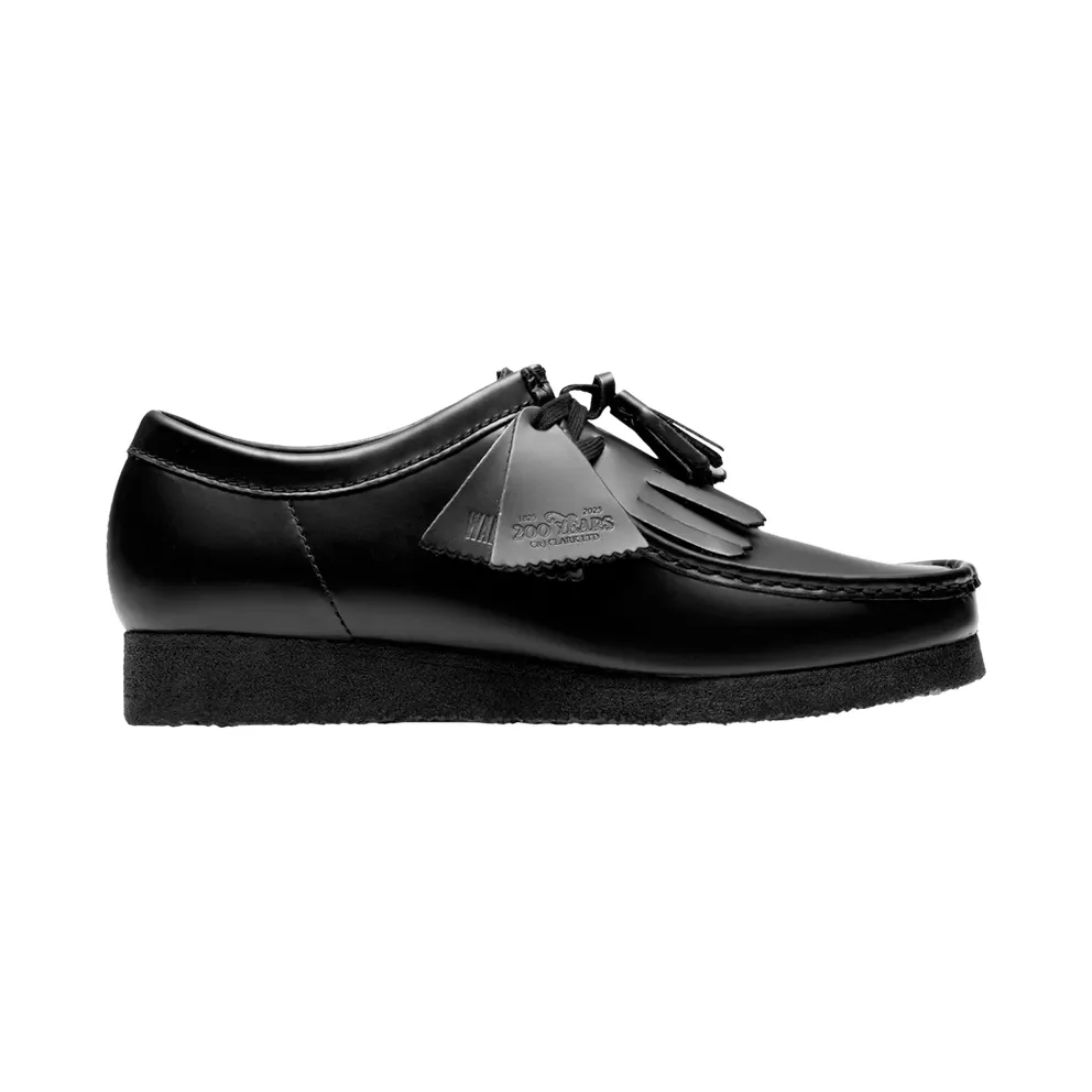 Clarks Wallabee “Black Hi Shine Leather” (26183780)