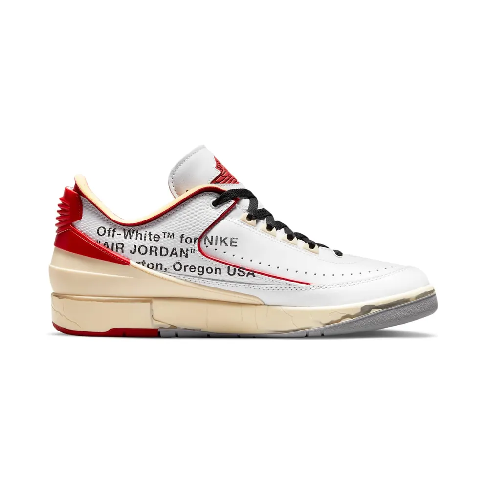 Air Jordan 2 x Off-White Retro Low SP White Red (DJ4375-106)