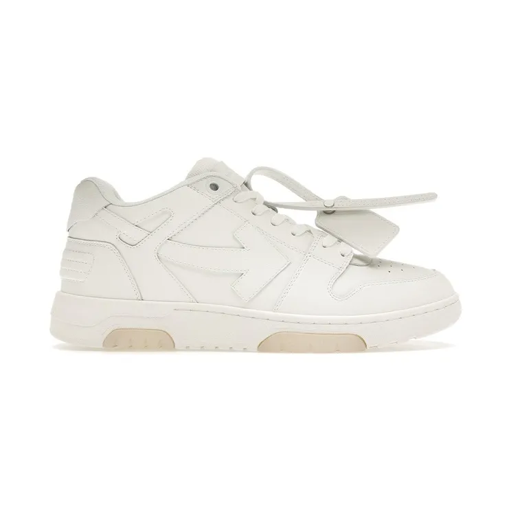 OFF-WHITE Out Of Office OOO Low Tops Triple White (OMIA189C99LEA0010100)