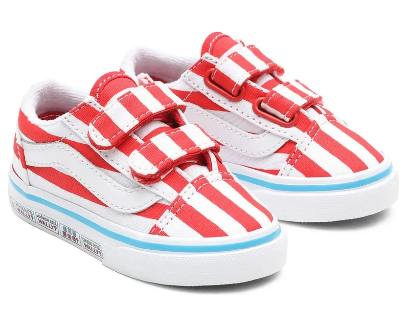 VANS Vans X Where’s Waldo? Old Skool V Peuterschoenen (Rood)