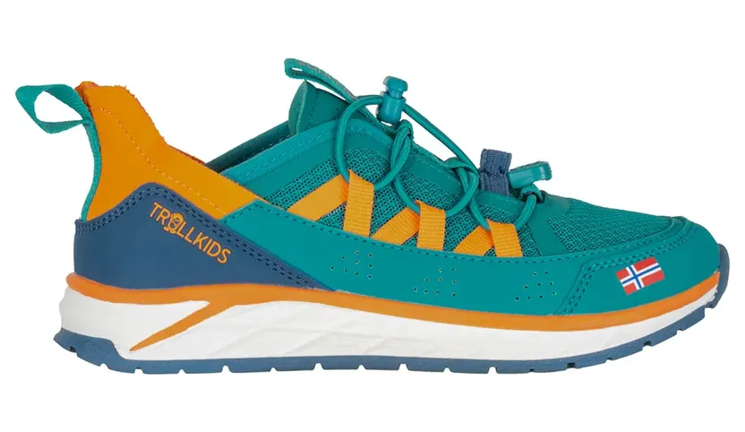 Trollkids sneaker Sea Green / Madeira Blue / Sahara Sunset (886-358)