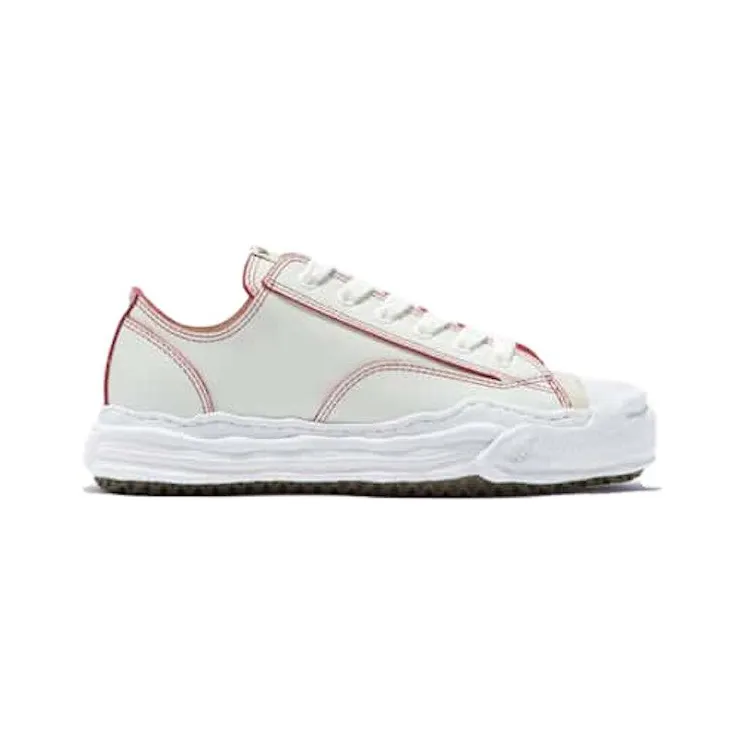 Maison Mihara Yasuhiro Hank OG Sole Red Line Leather Low White (A11FW718)