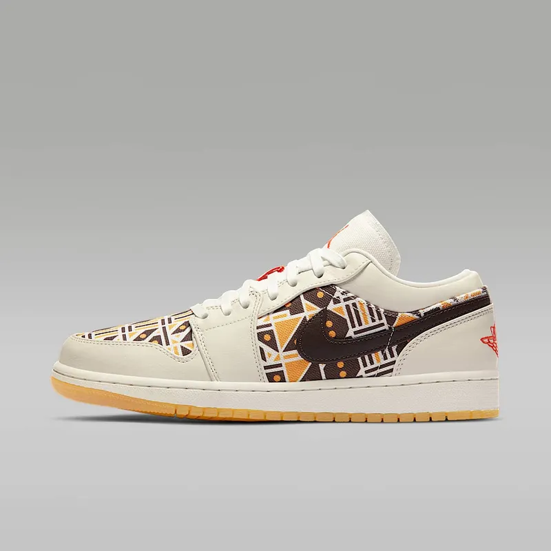 Jordan 1 Low Quai54 (2020) Sail/Team Orange-Baroque Brown (CZ4155-100)