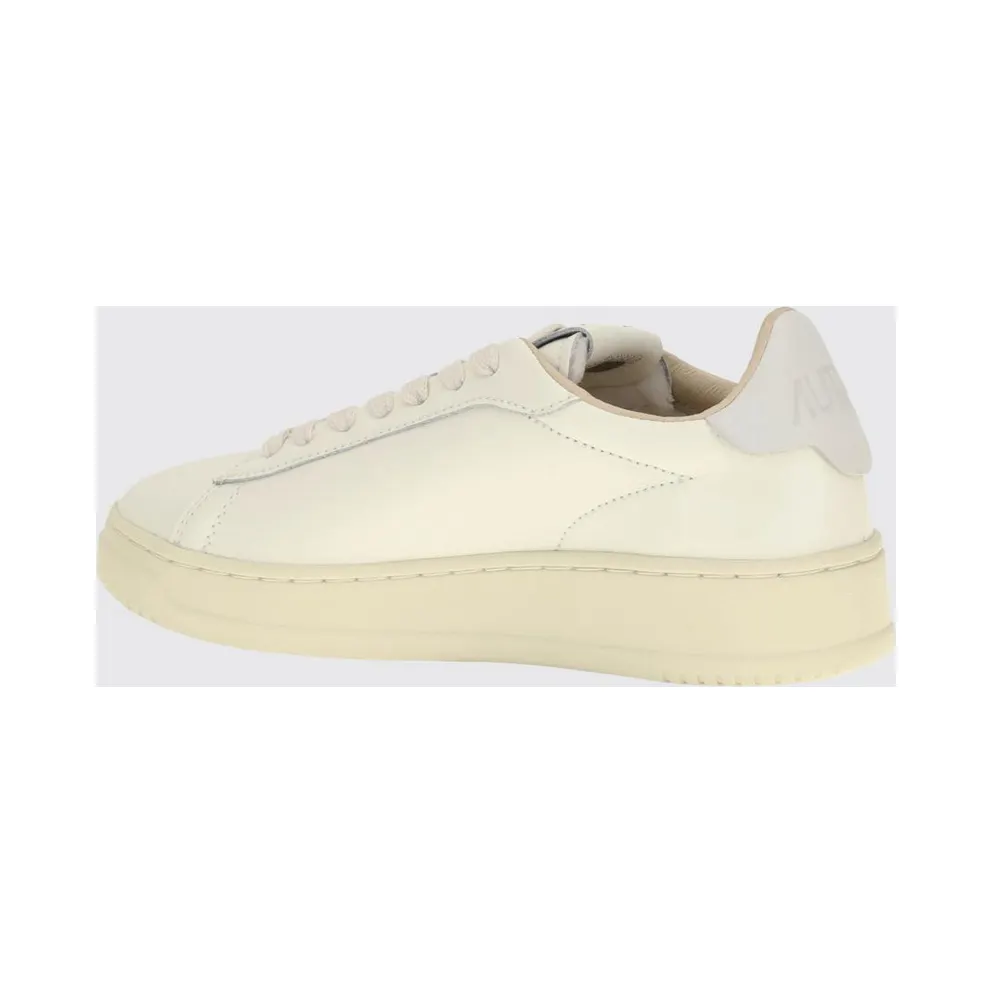 Autry Dallas Low Bicolour Calfskin Leather Trainers with Padded Low-Top Ankle White 2 (ADLWMR01)