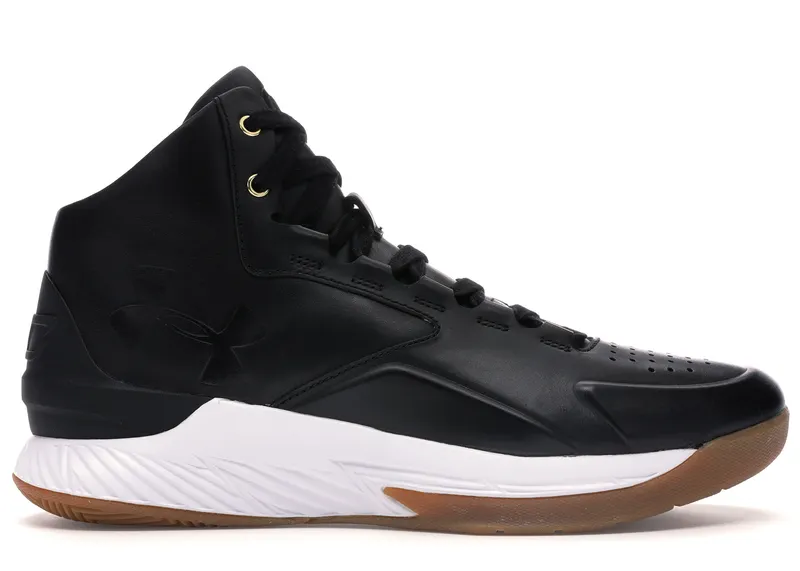 Under Armour UA Curry 1 Lux Black Gum Black/Gum-White (1298700-001)