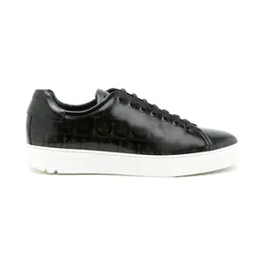 Ferragamo Cube Gancini-Print Sneakers Gray (02A888749470)
