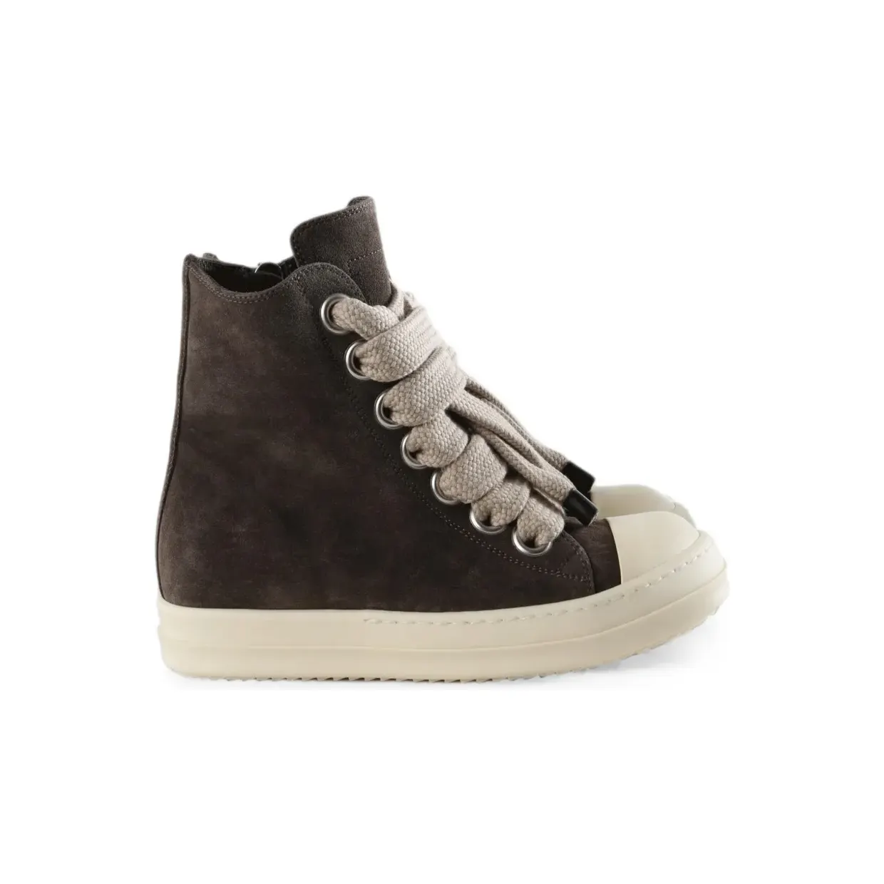 Rick Owens Jumbolace high-top met jumbokant “Brown” (RP02F5878LVSW2)