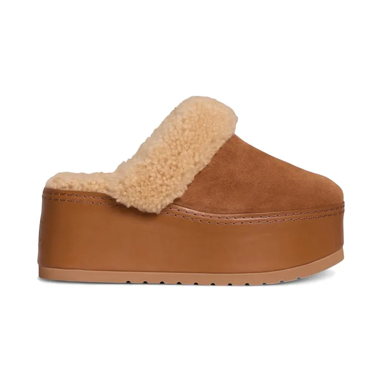 Celine Dana Wedge Mule Cognac Shearling (360084610C.18NC)