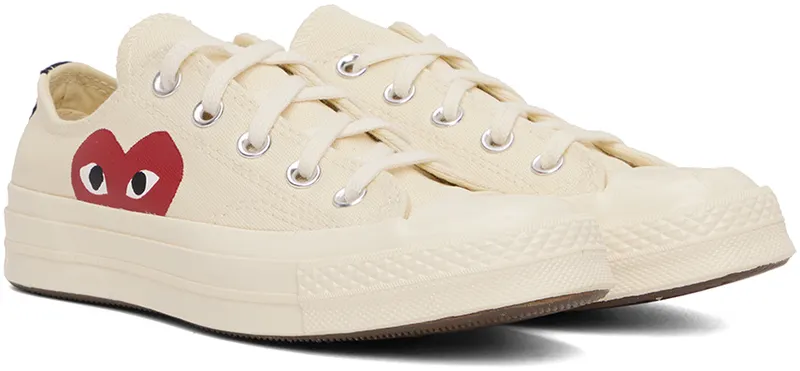 Comme des Garçons Play Off-White Converse Edition Half Heart Chuck 70 Low (K111)