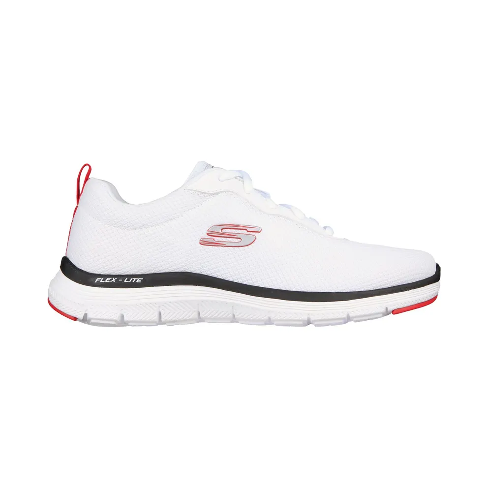 Skechers Flex Advantage 4.0 – Providence Sneaker Wht/Schwarz/Rood