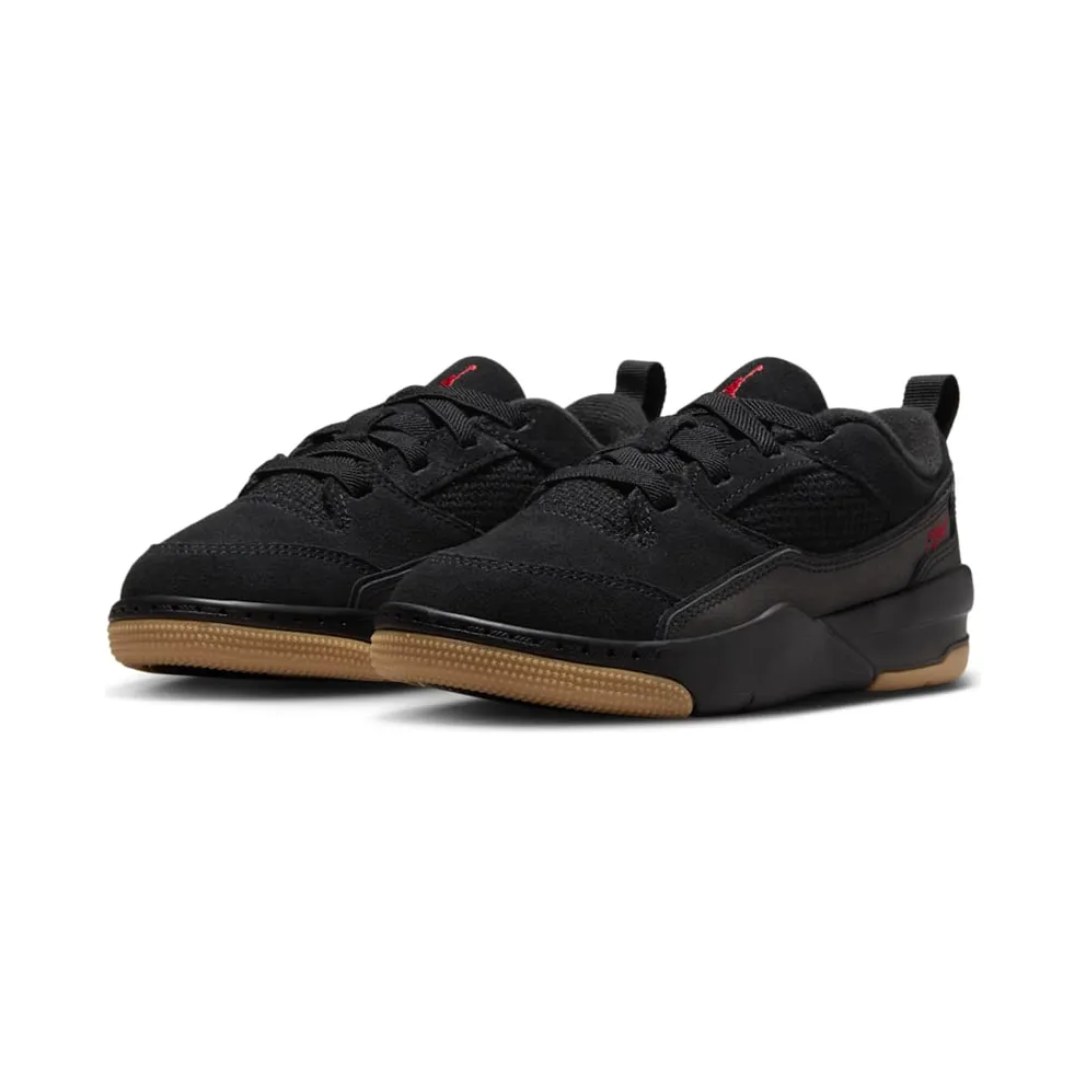 Jordan Flight Court Black Gum Medium Brown Varsity Red (HF3332-001)