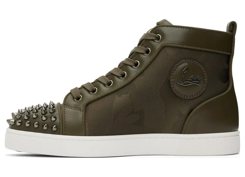 Christian Louboutin Brown Lou Spikes 2 Sneakers (3220707) (3)