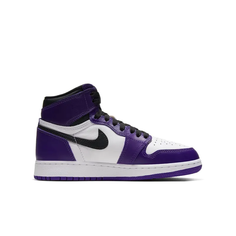 Air Jordan 1 Retro High Court Purple White (GS) (575441-500)
