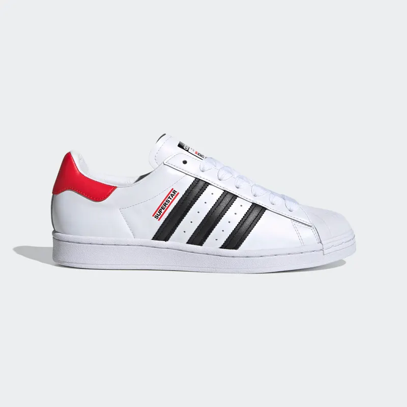 adidas Superstar Run-DMC Cloud White / Core Black / Hi-Res Red (FX7616)
