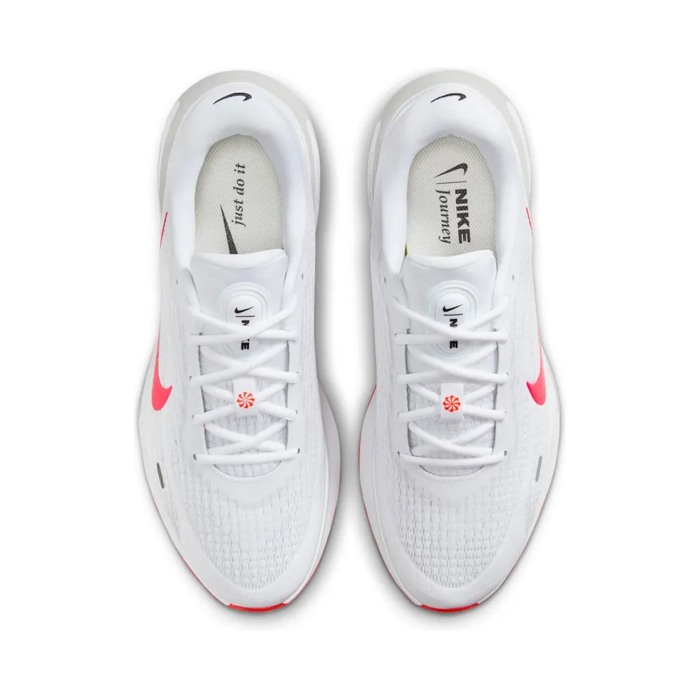 Nike Journey Run White Wolf Grey Pure Platinum Bright Crimson (FN0228-106)