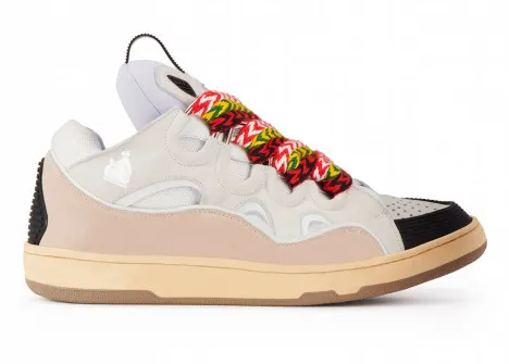 Lanvin Leather Curb White Ivory (FM-SKRK11-DRAG-A2000)