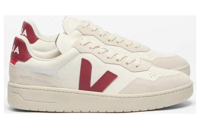 VEJA V-90 leather sneakers – Beige (VD2021723)