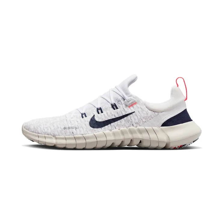 Nike Free RN 5.0 Next Nature “White / Light Orewood Brown / Bright Crimson / Obsidian” (CZ1884-103)