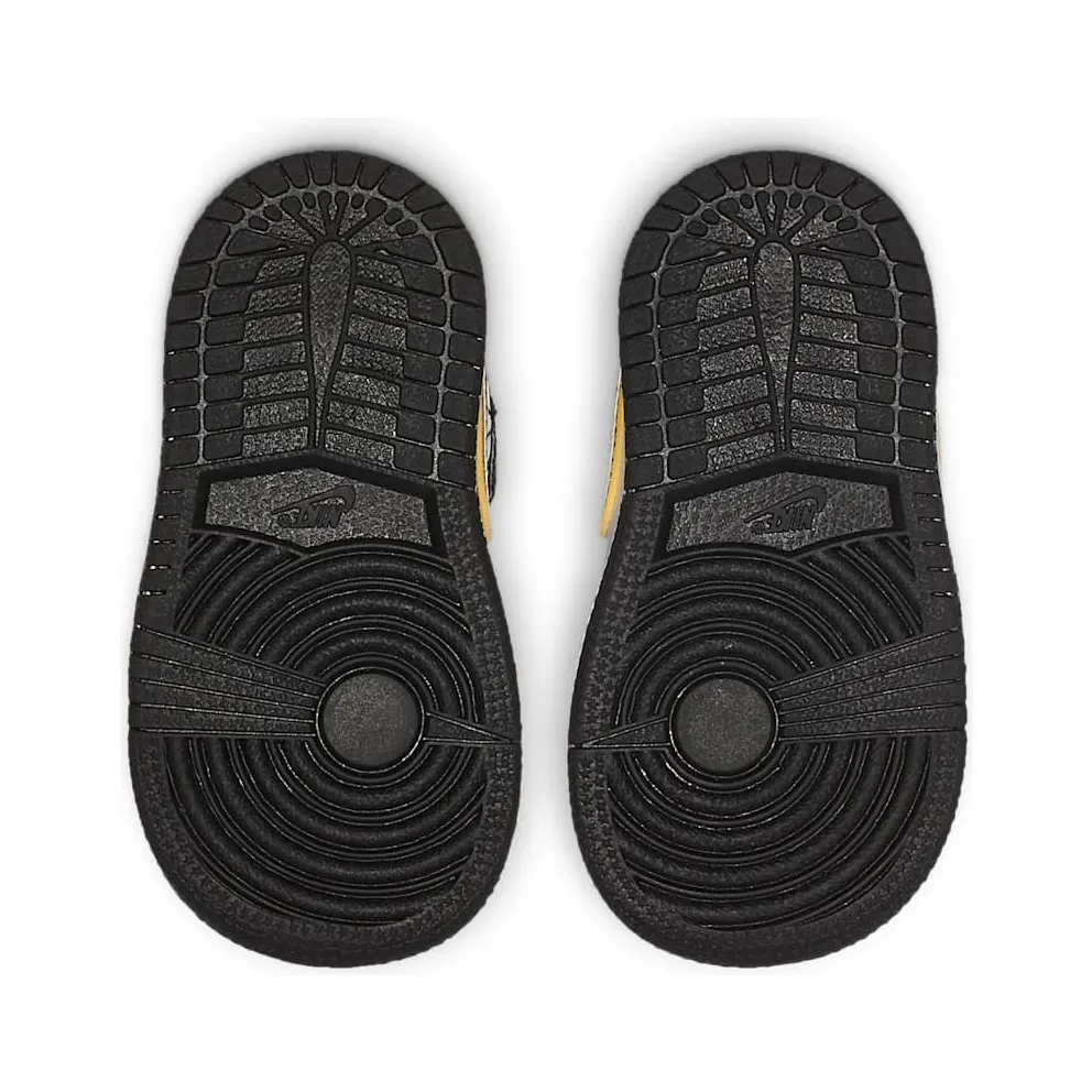 Jordan 1 Mid Patent Black White Gold (TD) Black/White-Metallic Gold (BQ6933-007)