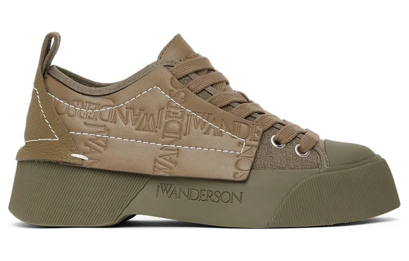 JW Anderson Khaki Chunky Low-Top Sneakers (ANW38000A 15031)